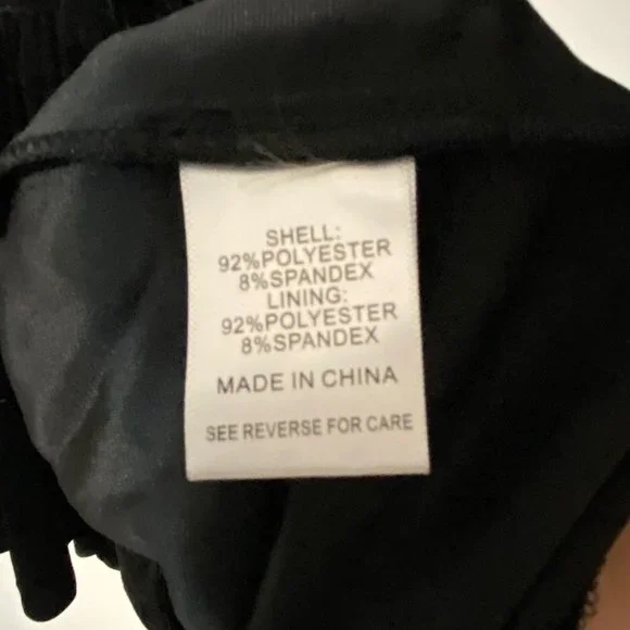 Lucy Paris Melissa Black Velvet Tiered Babydoll Dress - Picture 14 of 16